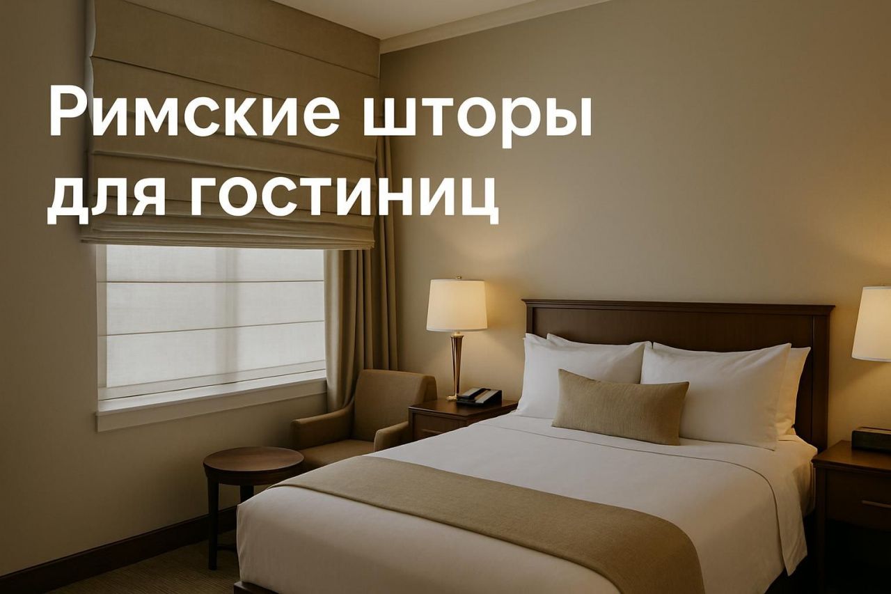 Римские шторы для гостиниц: где использовать и как обслуживать