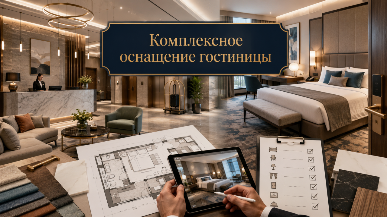 Комплексное оснащение гостиницы: что входит и как организовать проект