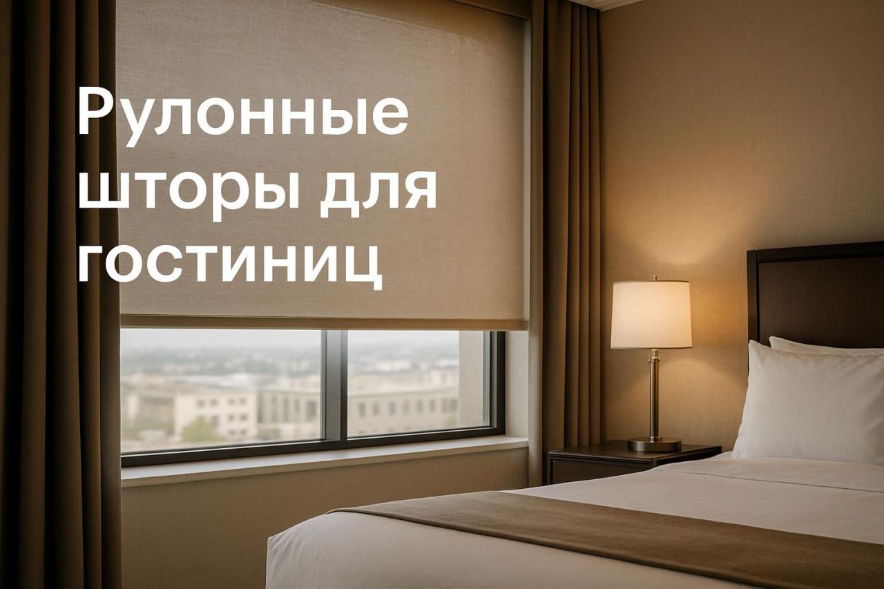 Рулонные шторы для гостиниц: варианты blackout, screen и комбинированные системы для разных задач