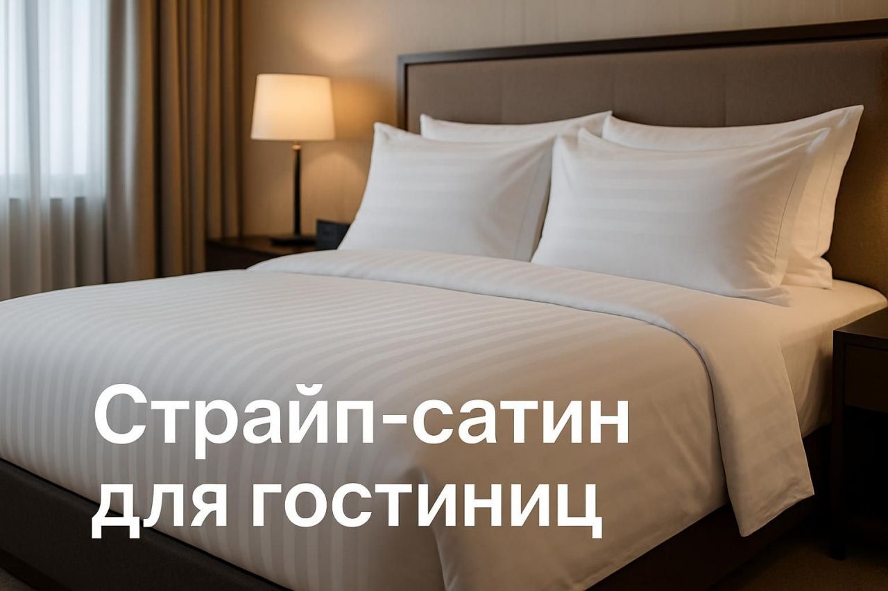 Страйп-сатин для гостиниц: плотность, полоска и ресурс стирок в оснащении номерного фонда