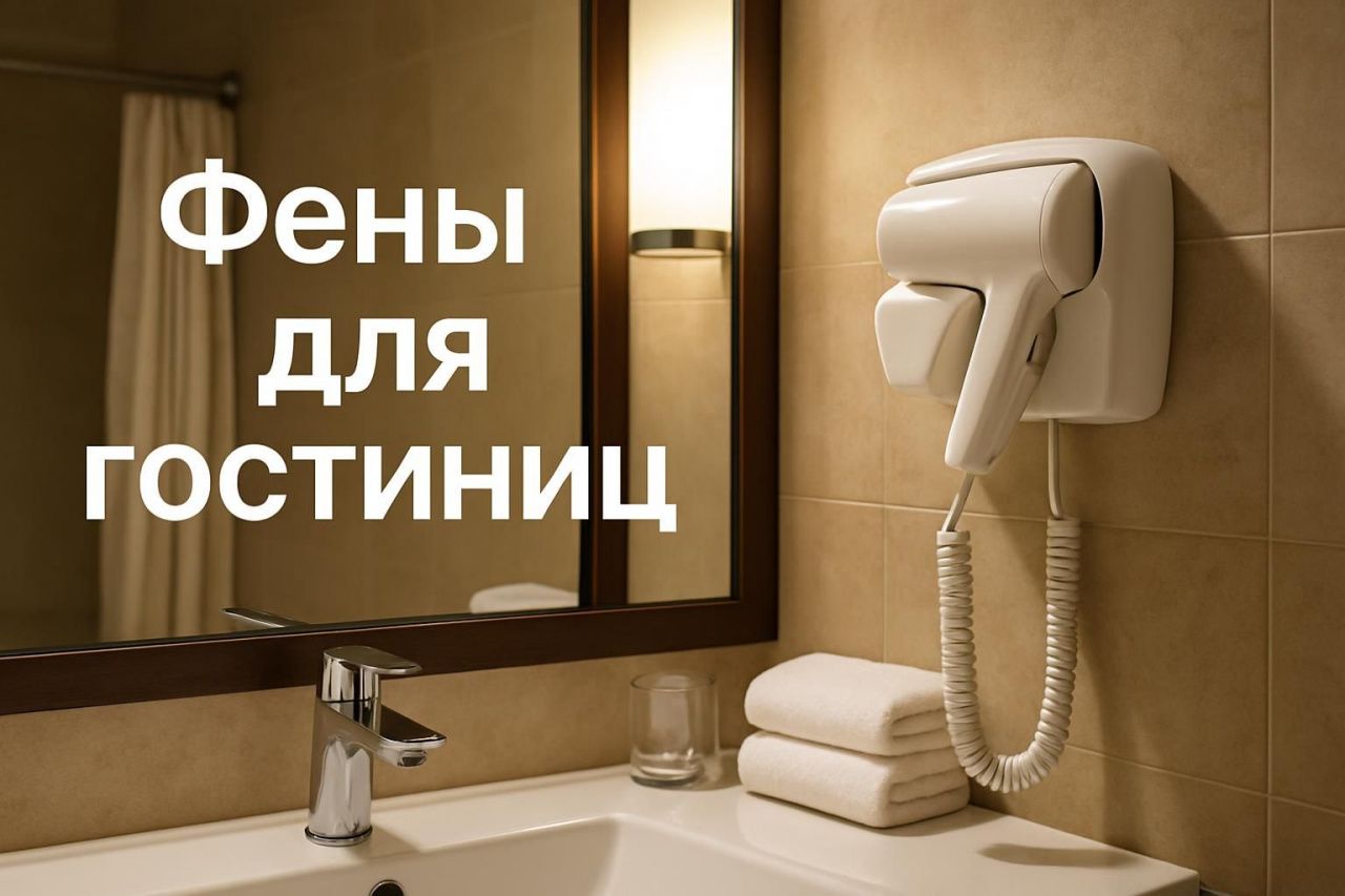 Фены для гостиниц: настенные, ручные и с держателем в оснащении отеля