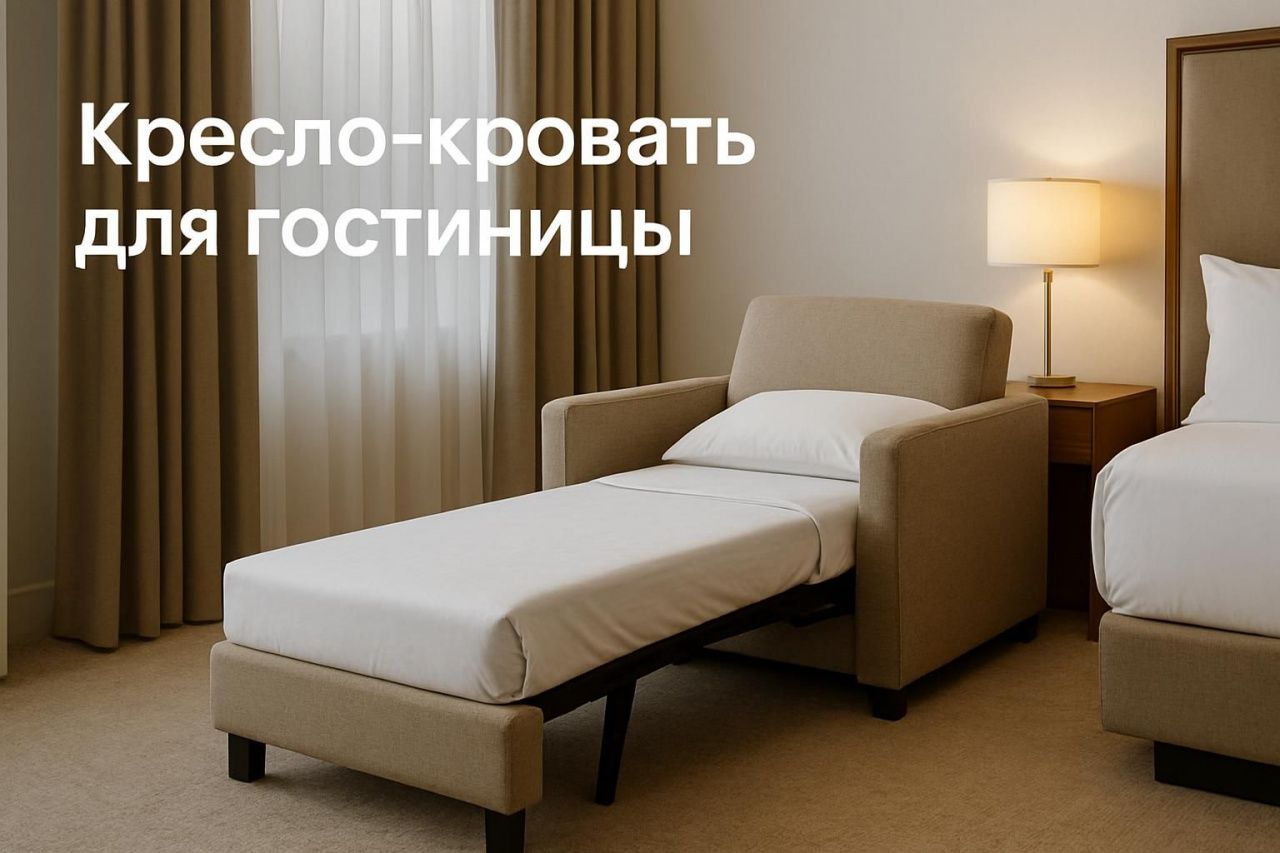 Кресло-кровать для гостиницы: дополнительное спальное место без большого дивана