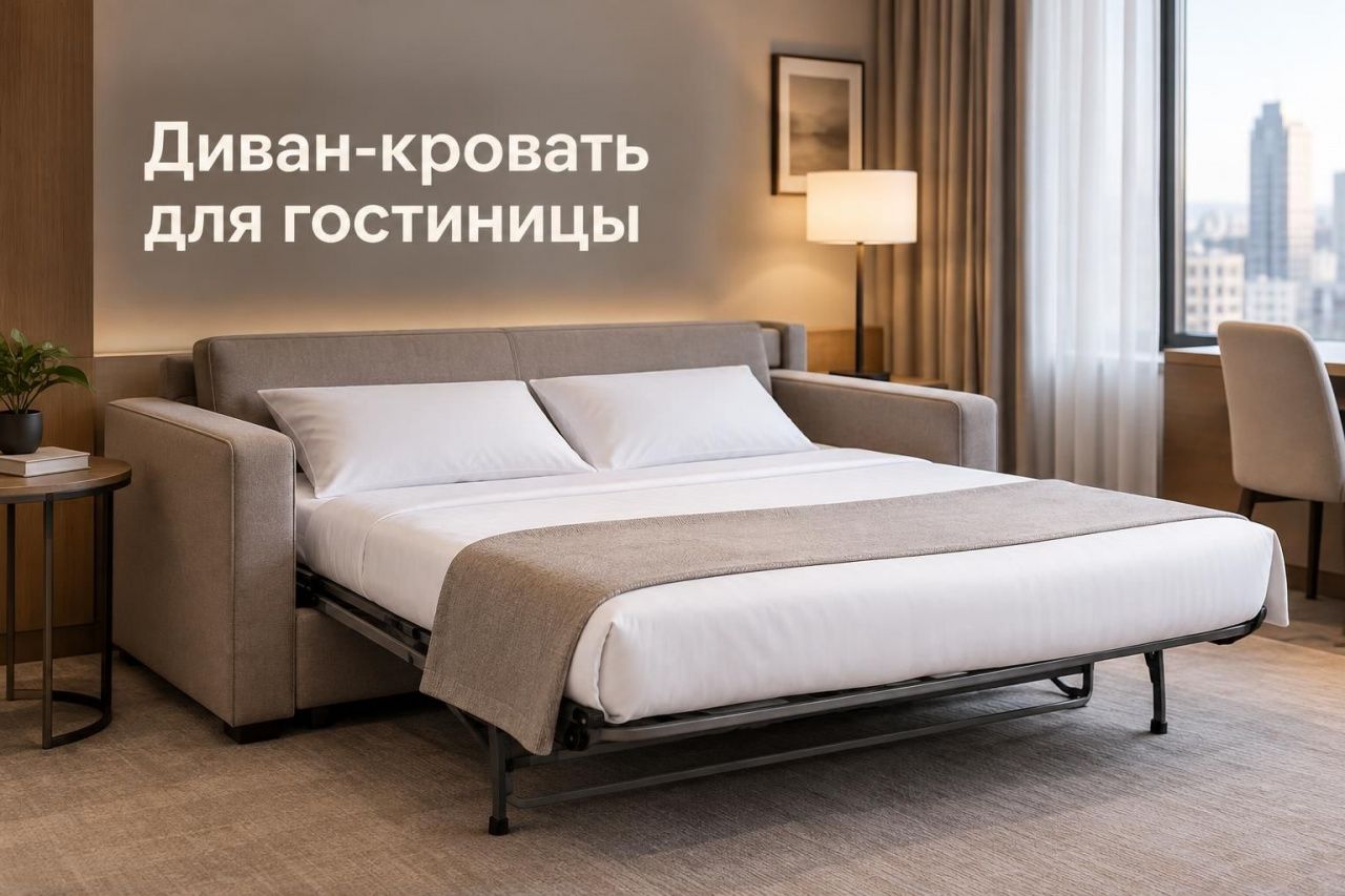 Диван-кровать для гостиницы: механизм, размер спального места и обивка — как выбрать для разных зон отеля