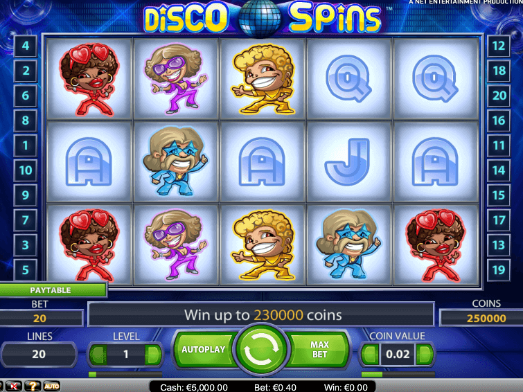 Вулкан казино представляет танцевальный игровой автомат Disco.